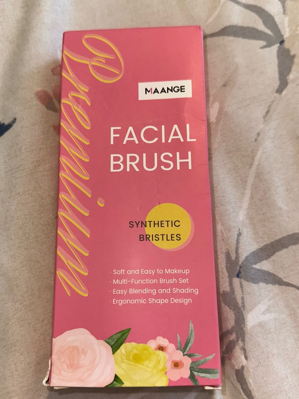 Pink Facial Brush – Synthetic Bristles